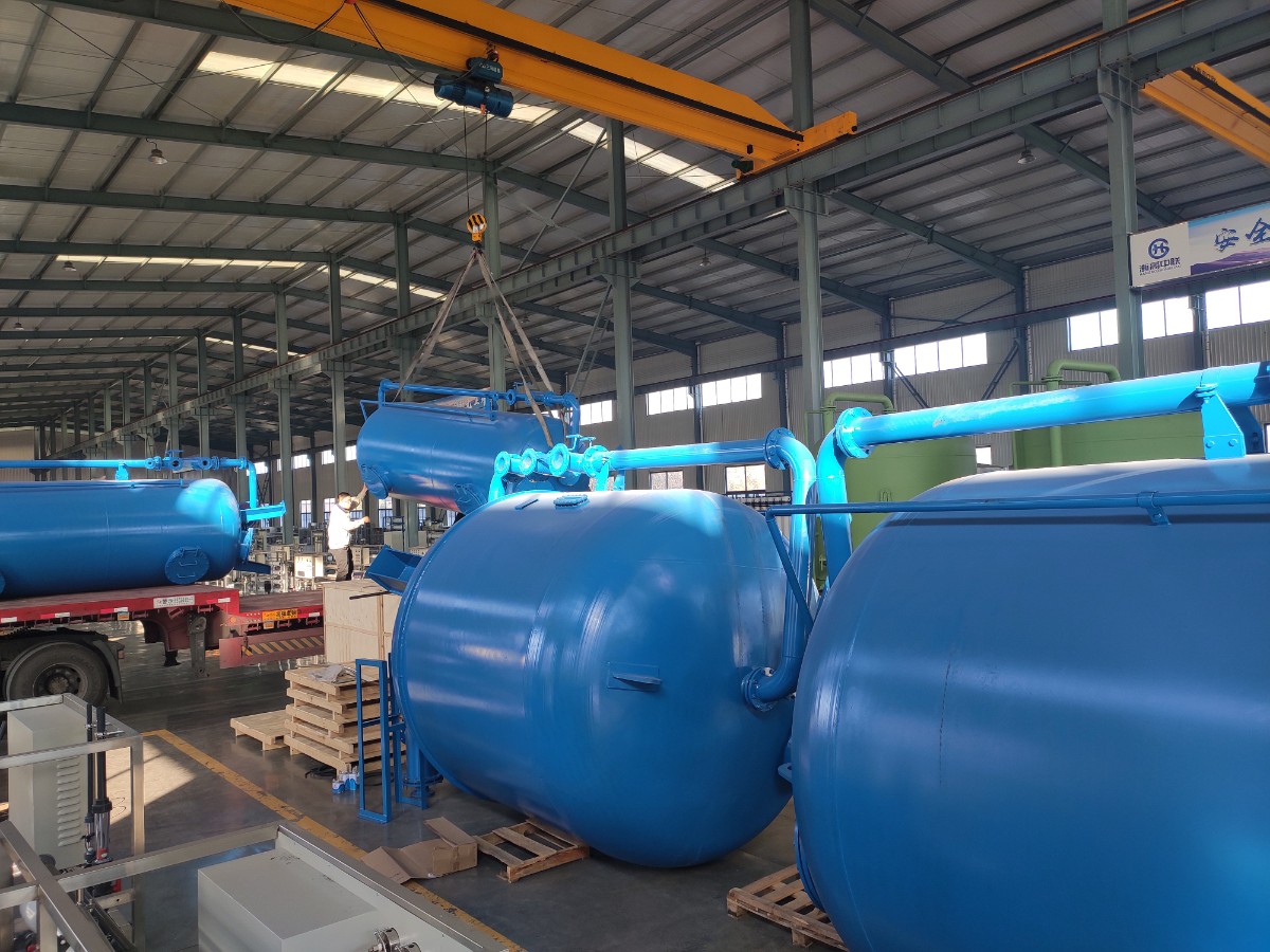 【安徽极速电竞官网】江苏某纺织行业软化水设备发货现场(图4)